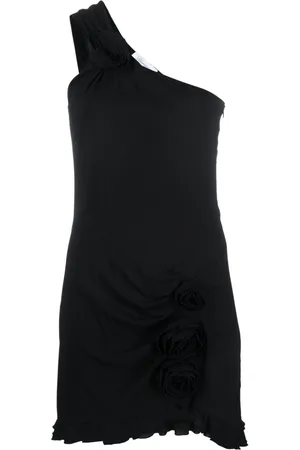 BLUMARINE Vestido corto con aplique floral
