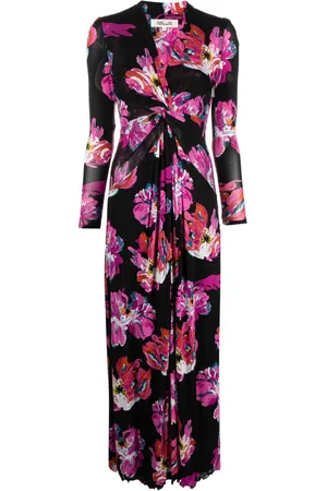 Diane von Furstenberg Vestido midi con motivo floral
