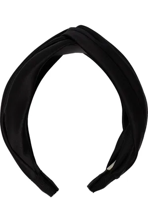 Jennifer Behr Diadema de seda con diseño retorcido