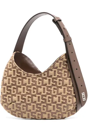 GCDS Bolso de hombro Comma pequeño con monograma