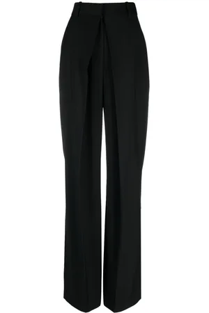 Alexander McQueen Pantalones rectos de talle alto