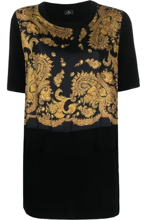 Etro Camiseta con estampado de cachemira