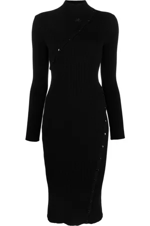 Courrèges Vestido de canalé