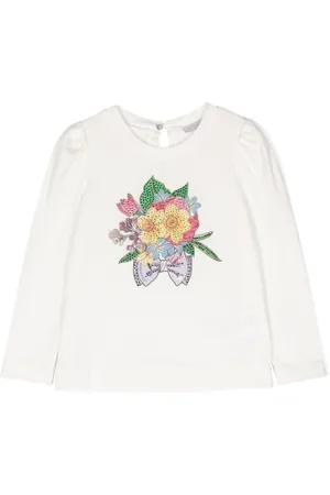 MONNALISA Túnica con bordado floral