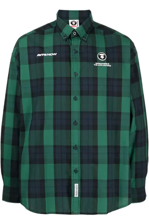 A Bathing Ape Camisa con logo estampado