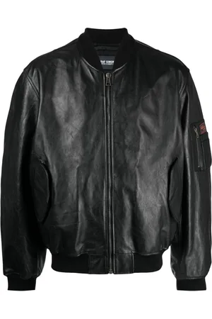 RAF SIMONS Chaqueta bomber con parche del logo