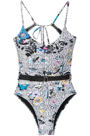 AMIR SLAMA Bañador con estampado floral