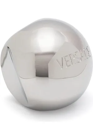 VERSACE Anillo Sphere con logo grabado