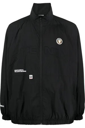 A Bathing Ape Chaqueta con logo bordado y cuello alto
