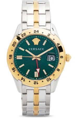 VERSACE Reloj Greca Time GMT de 41mm