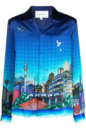 Casablanca Camisa con cuello cubano