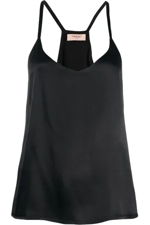 Twin-Set Top sin mangas con cuello en V