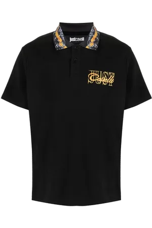 Roberto Cavalli Polo con logo estampado