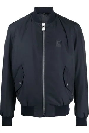Balmain Chaqueta bomber con aplique del logo