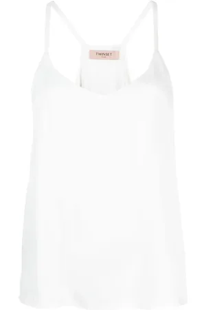 Twin-Set Top sin mangas con cuello en V