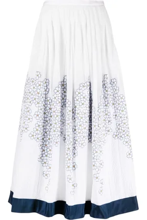 GEMY MAALOUF Falda larga con estampado floral