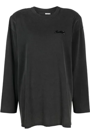 ROTATE Camiseta con logo de lentejuelas
