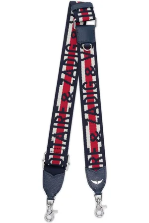 Zadig & Voltaire Correa de hombro con logo en jacquard