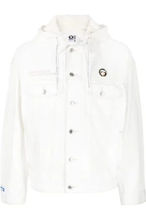 A Bathing Ape Chaqueta vaquera con parche del logo