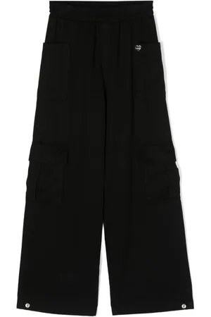 MONNALISA Pantalones anchos con placa del logo