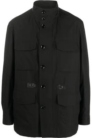 BRIONI Chaqueta con cuello alzado y botones
