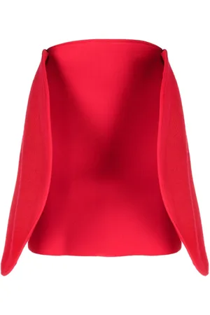 Victoria Beckham Minifalda de canalé con detalle en 3D