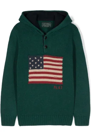 Ralph Lauren Sudadera con bandera bordada