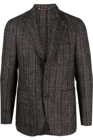 CANALI Blazer a cuadros con botones