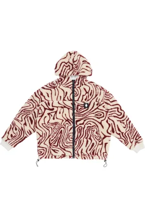 MARCELO BURLON Chaqueta con capucha y parche del logo