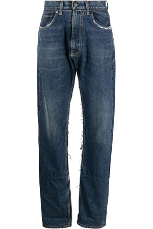 Maison Margiela Vaqueros rectos con diseño rasgado