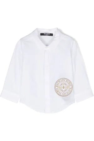 Balmain Camisa con parche del logo