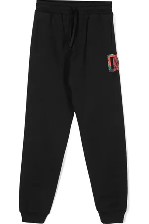 Dolce & Gabbana Pantalones de chándal con logo bordado