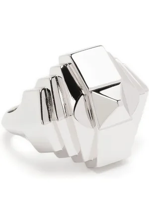 Statement Anillo Rockaway Pyramid en plata de ley