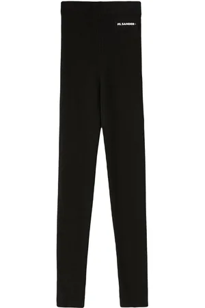 Jil Sander Leggins con logo estampado