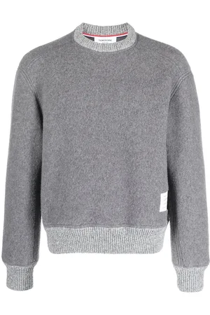 Thom Browne Jersey con cuello redondo y logo
