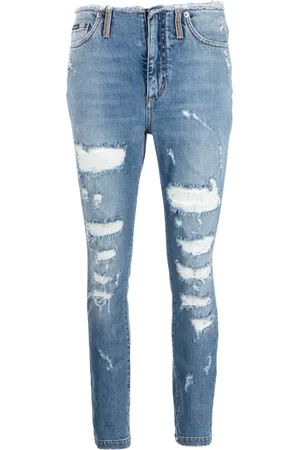 Dolce & Gabbana Vaqueros skinny con acabado envejecido