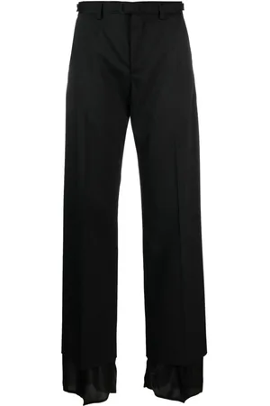 Maison Margiela Pantalones acampanados de talle alto