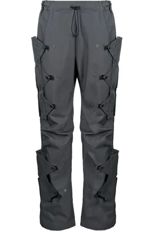 Olly Shinder Pantalones Doppelcroc con apliques de presión