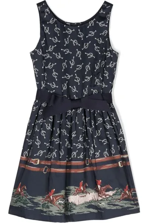 Ralph Lauren Vestido Marcela con estampado ecuestre