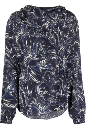 Isabel Marant Blusa Tiphaine con estampado jaspeado