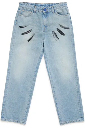 MARCELO BURLON Vaqueros rectos Wind Feathers