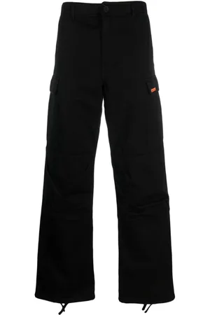 Heron Preston Pantalones anchos con etiqueta del logo