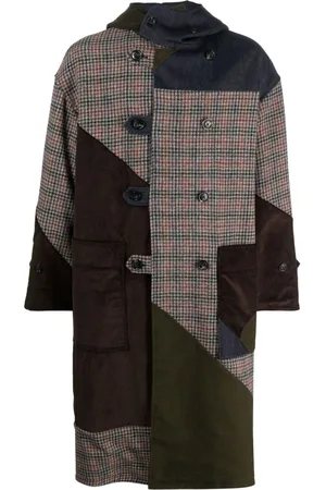 Baracuta Abrigo con diseño patchwork