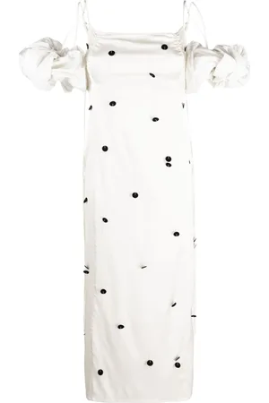 Jacquemus Vestido midi Chouchou con motivo de lunares