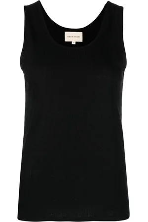 Loulou de Saison Top sin mangas con cuello redondo