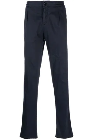 Kiton Pantalones rectos con parche del logo