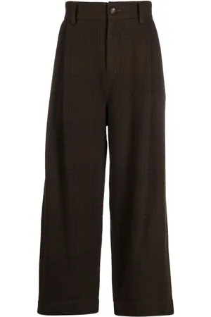 ZIGGY CHEN Pantalones anchos a cuadros
