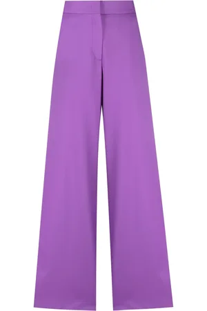 Msgm Pantalones anchos de talle alto