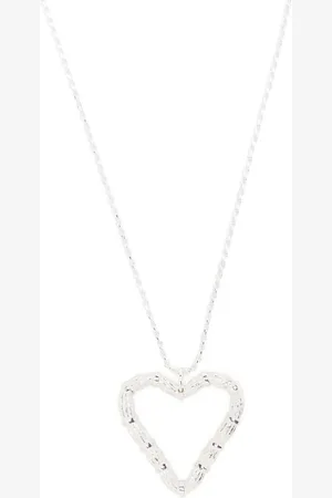 Bleue Burnham Collar Heart Willow en plata de ley