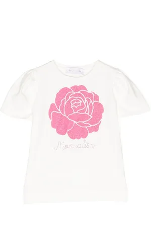 MONNALISA Camiseta con estampado floral